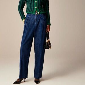 J. Crew 1984 Mack Tapered Jeans Pleats High Rise Cotton 30